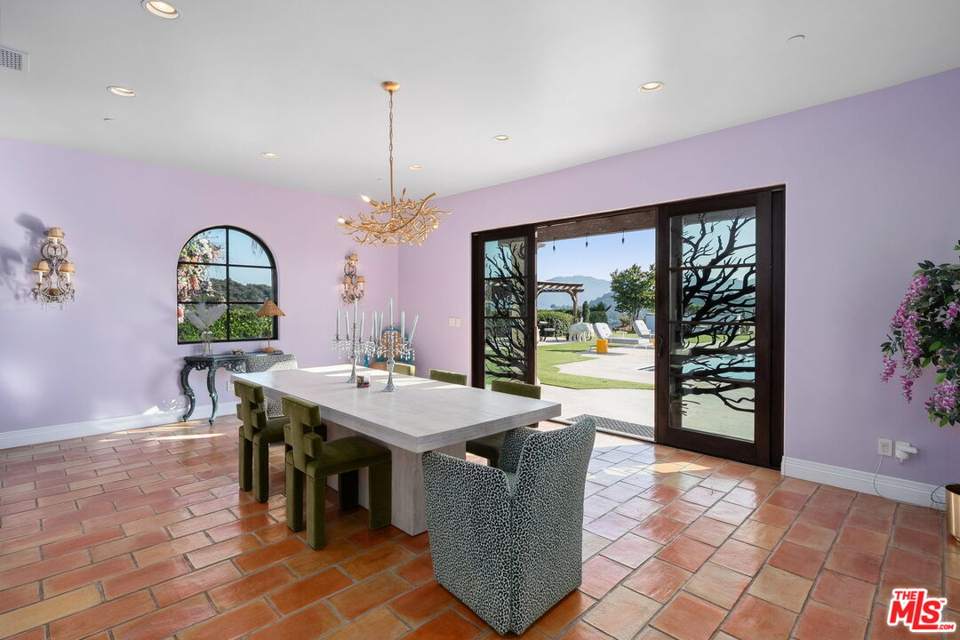 1650 Luse Tank Road Topanga, CA 90290 - Photo 18 of 50 a view of a dining room with furniture window and outside view