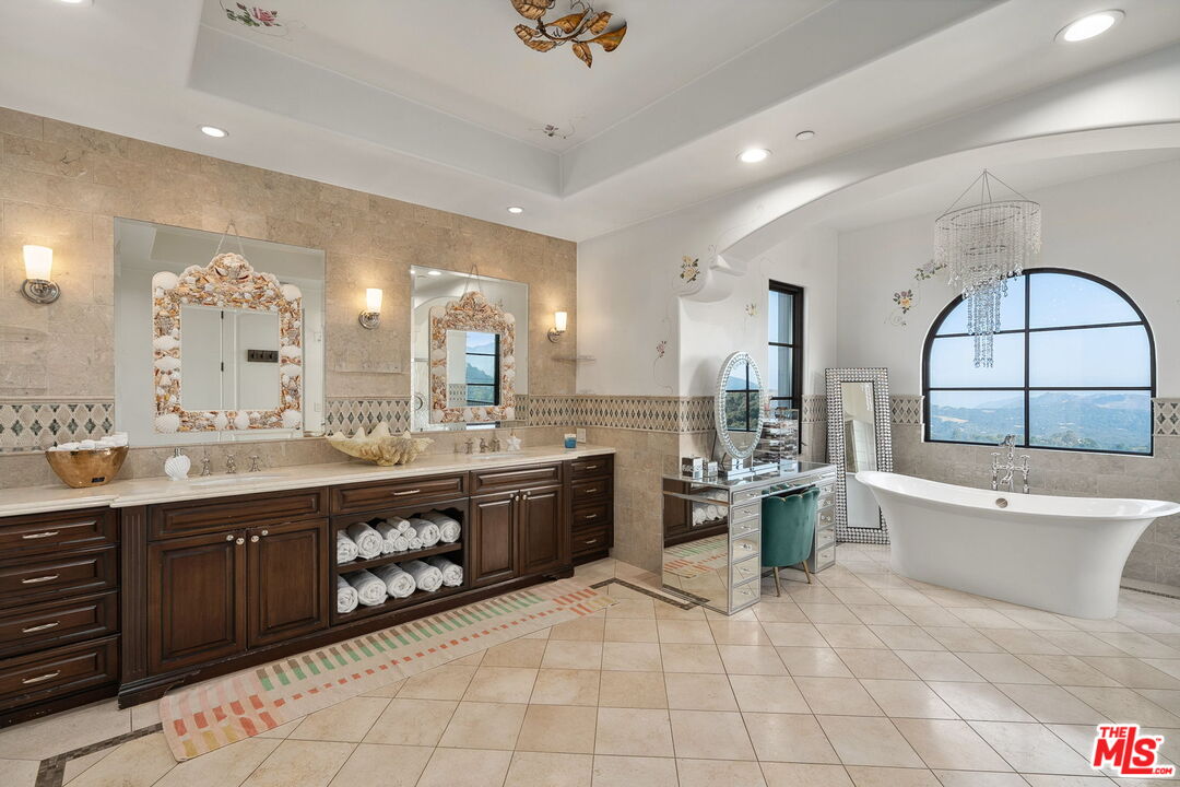 1650 Luse Tank Road Topanga, CA 90290 - Photo 29 of 50 a large bathroom with a large tub and sink