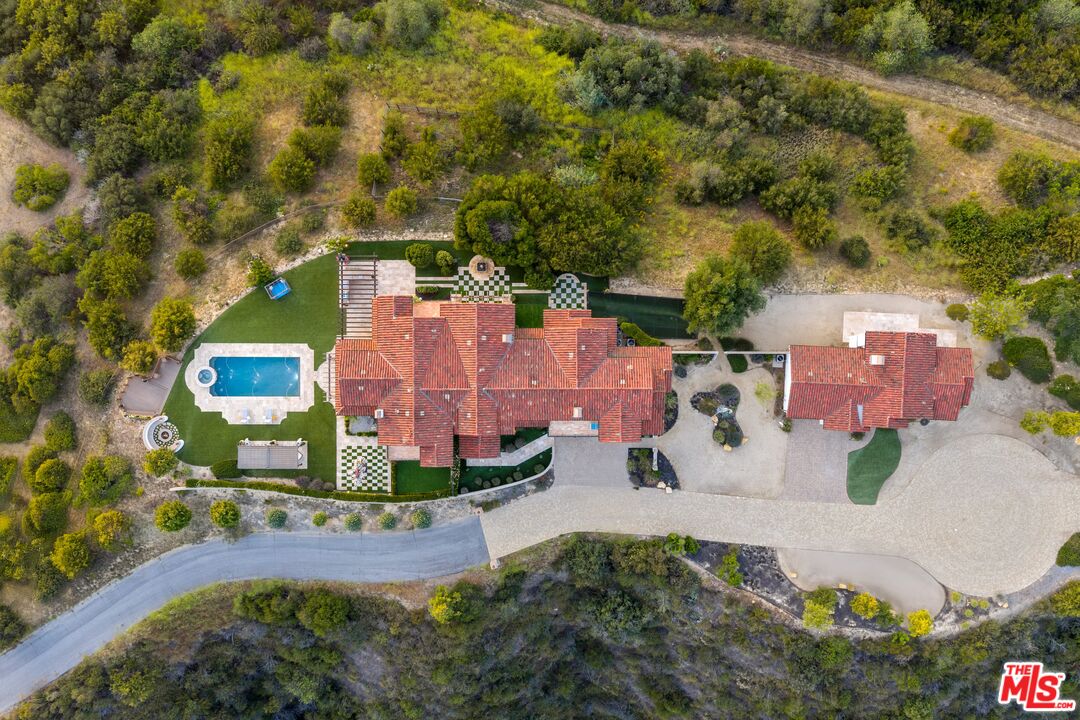1650 Luse Tank Road Topanga, CA 90290 - Photo 3 of 50 an aerial view of a house with a yard