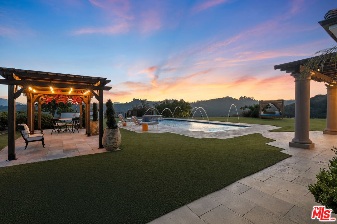 1650 Luse Tank Road Topanga, CA 90290 - Photo 48 of 50 a view of swimming pool with outdoor seating and plants