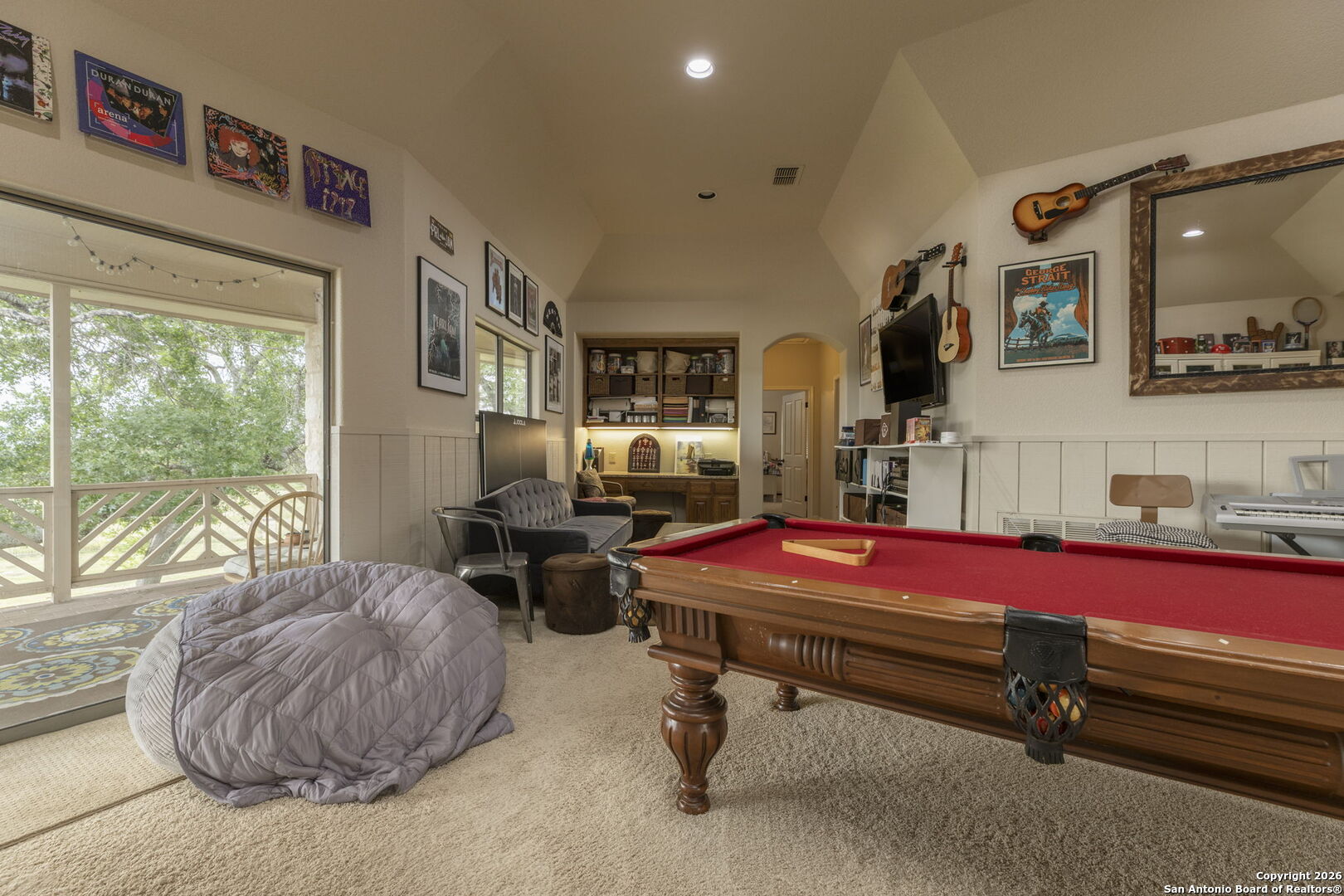 241 Seewald Road Boerne, TX 78006 - Photo 28 of 48 a room with furniture pool table and windows