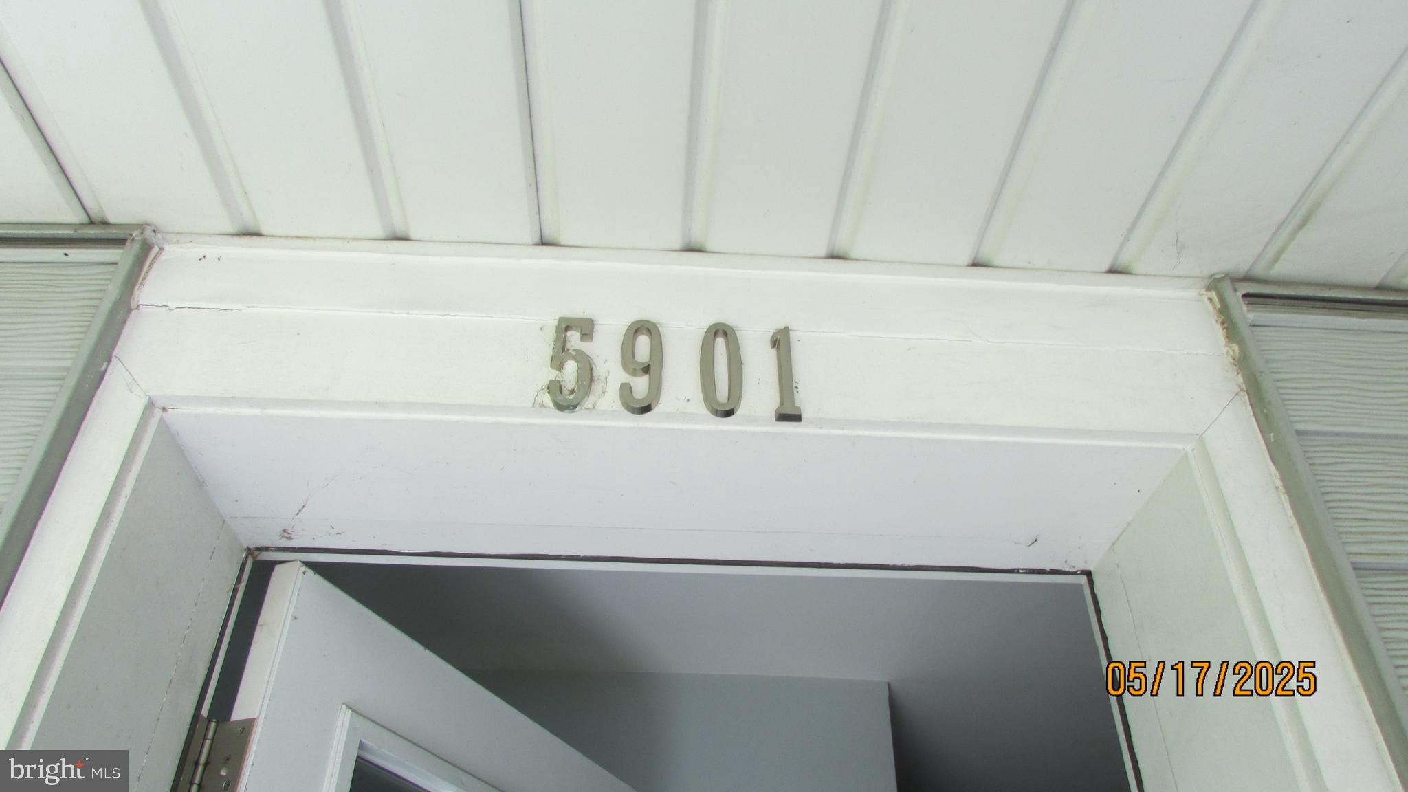 a close up view of door