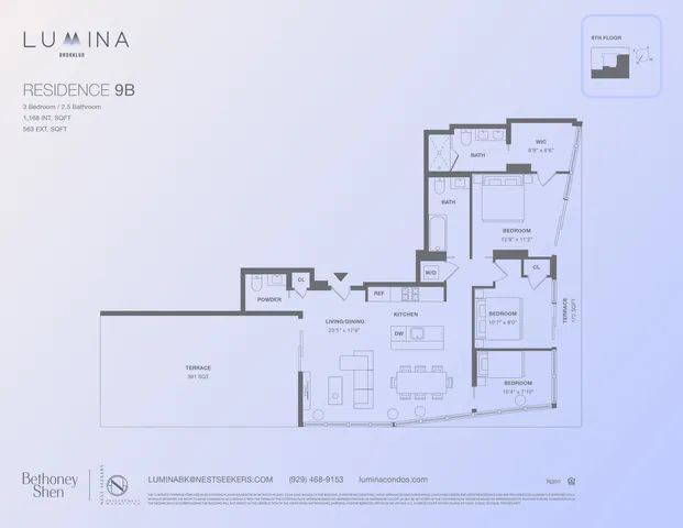 $1,850,000 | 179 20th Street, Unit 9B | Greenwood Heights