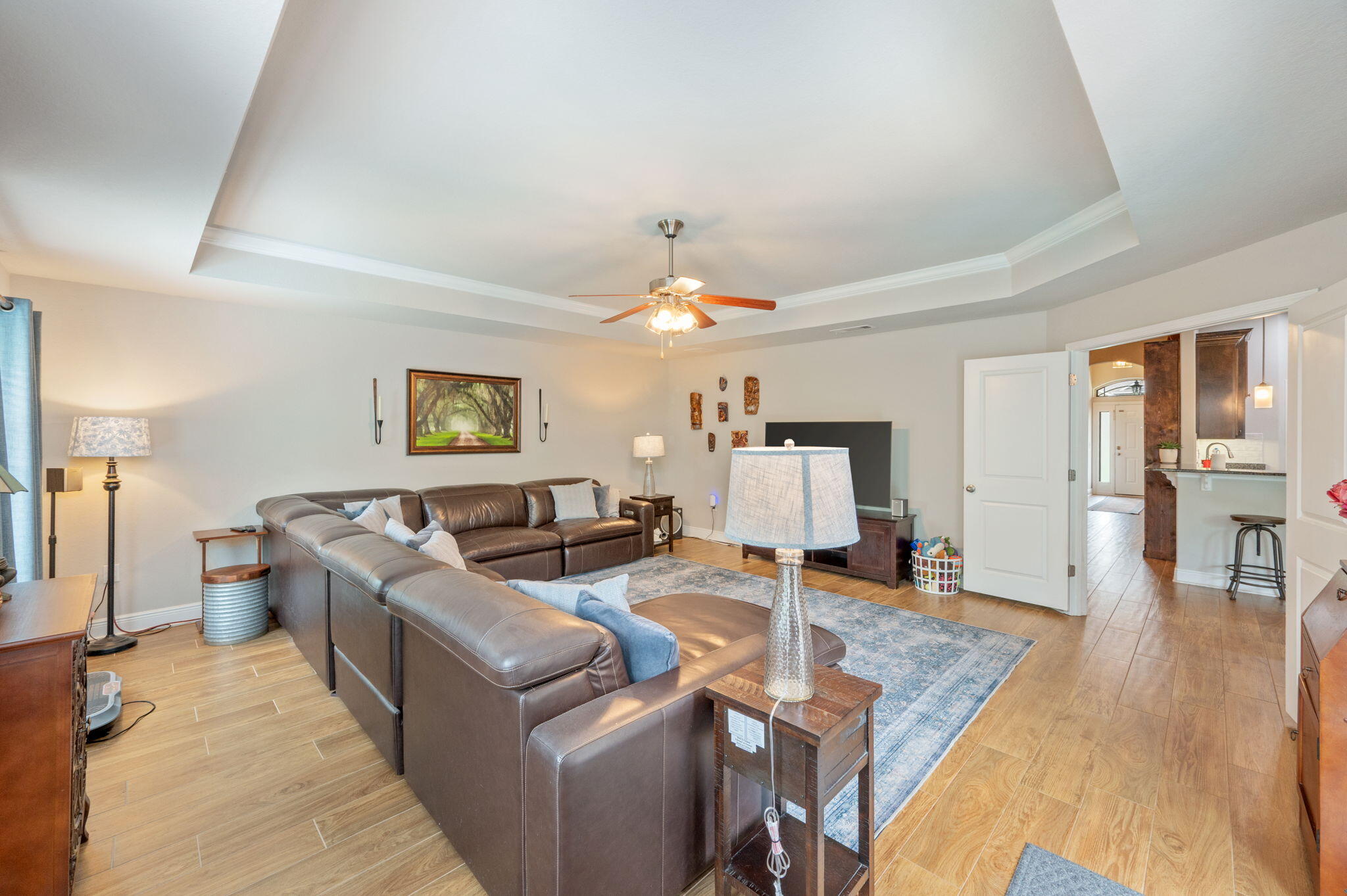 611 Terrier Trail Crestview, FL 32536 - Photo 27 of 64 a living room with furniture and a wooden floor