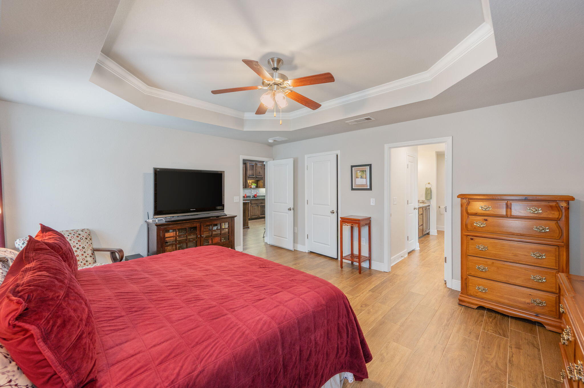 611 Terrier Trail Crestview, FL 32536 - Photo 44 of 64 a bedroom with a bed and a television