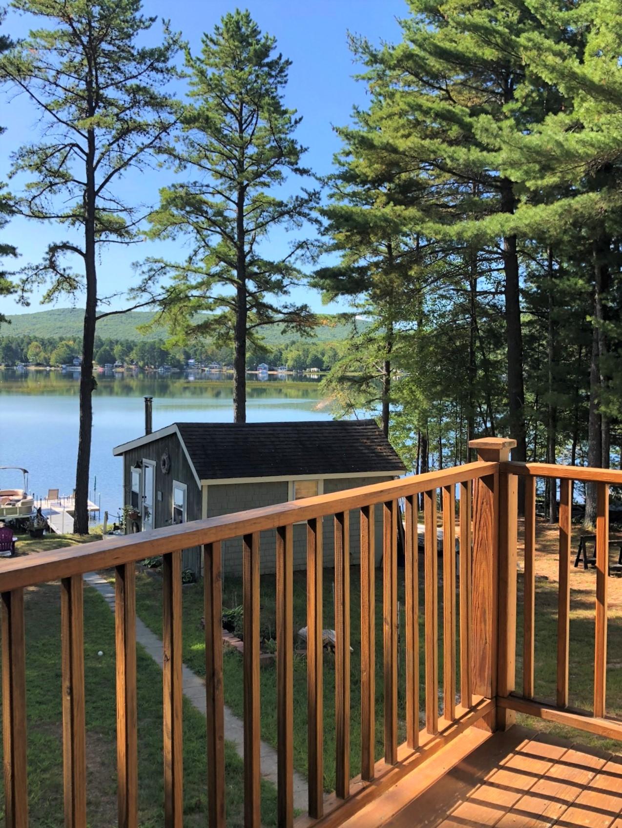 163 Poverty Pond Road Newfield, ME 04095 - Photo 21 of 40 view from deck