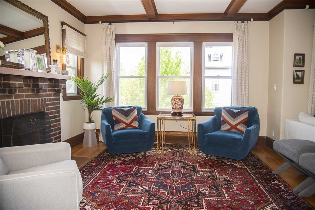 3 Chester Road, Unit 3 Belmont, MA 02478 - Photo 13 of 40 a living room with furniture large window and rug