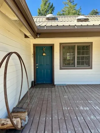 a view of a house with wooden floor