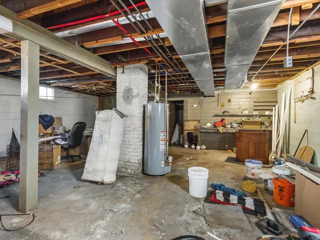 a view of storage and utility room