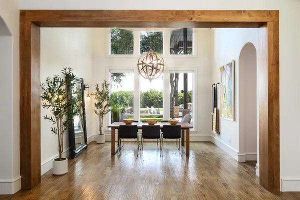 a kitchen with stainless steel appliances a sink stove and refrigerator