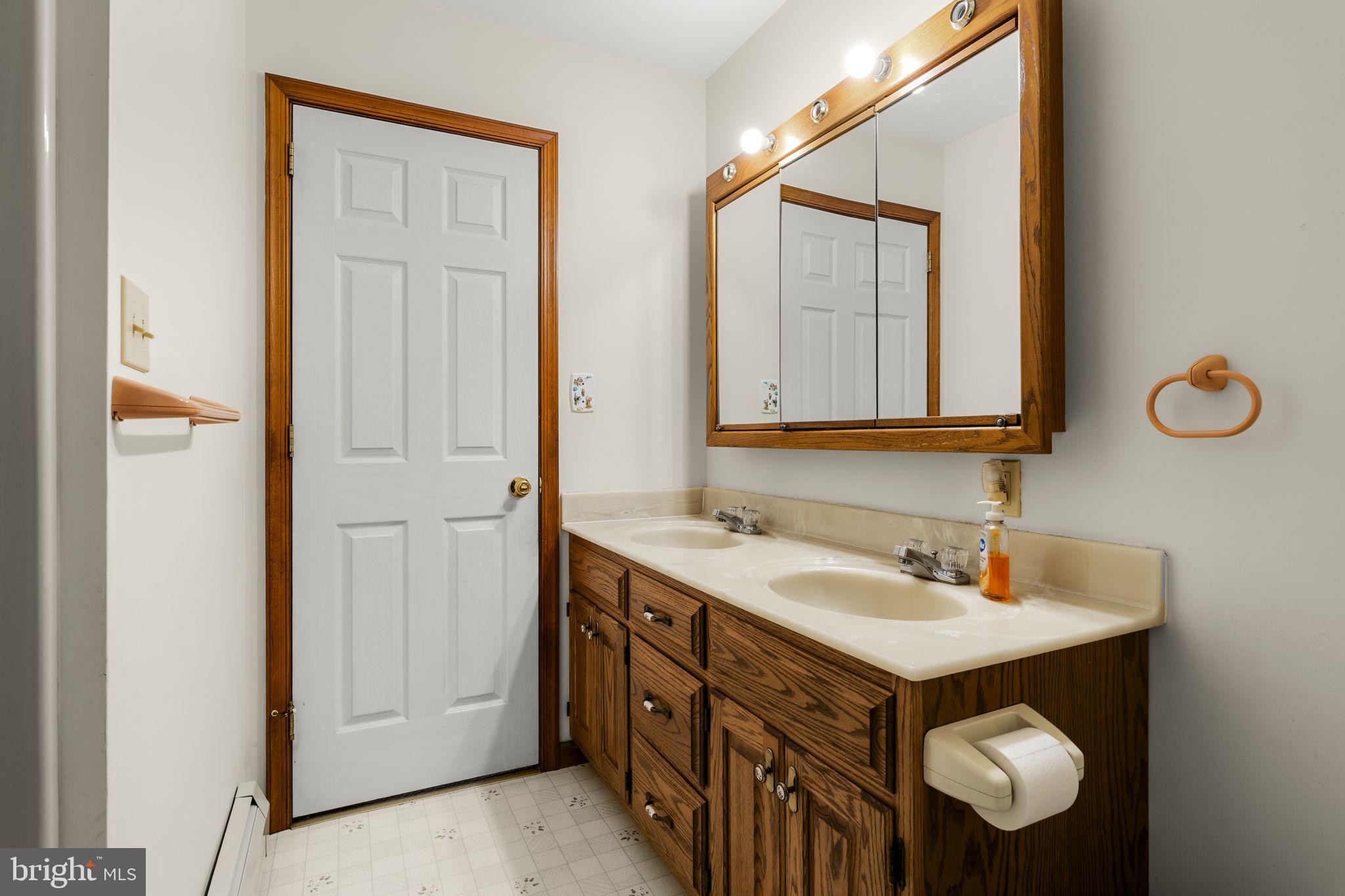85 Wissler Road Lititz, PA 17543 - Photo 44 of 58 a bathroom with 2 sink and a mirror