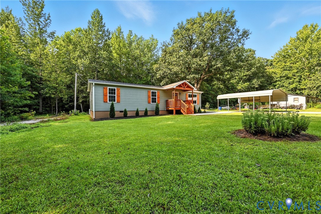 24611 Williamson Road Dinwiddie, VA 23841 - Photo 4 of 34 Manufactured / mobile home with a carport and a fr