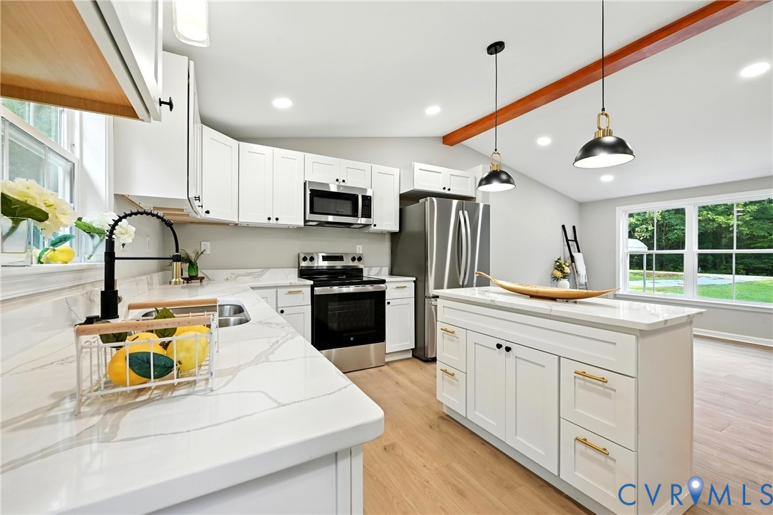 24611 Williamson Road Dinwiddie, VA 23841 - Photo 10 of 34 Kitchen with stainless steel appliances, light woo