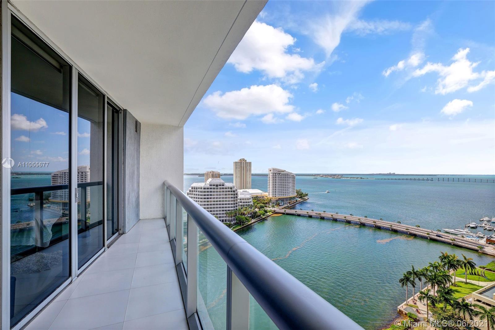 495 Brickell Avenue, Unit 2103 Miami, FL 33131 - Photo 27 of 43 a view of swimming pool from a balcony