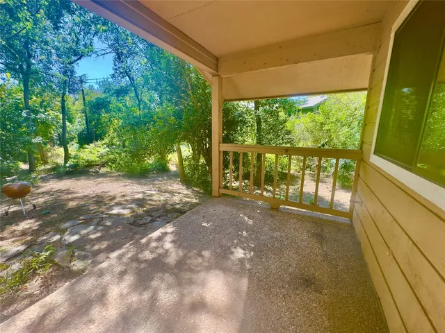 a view of a backyard with garden