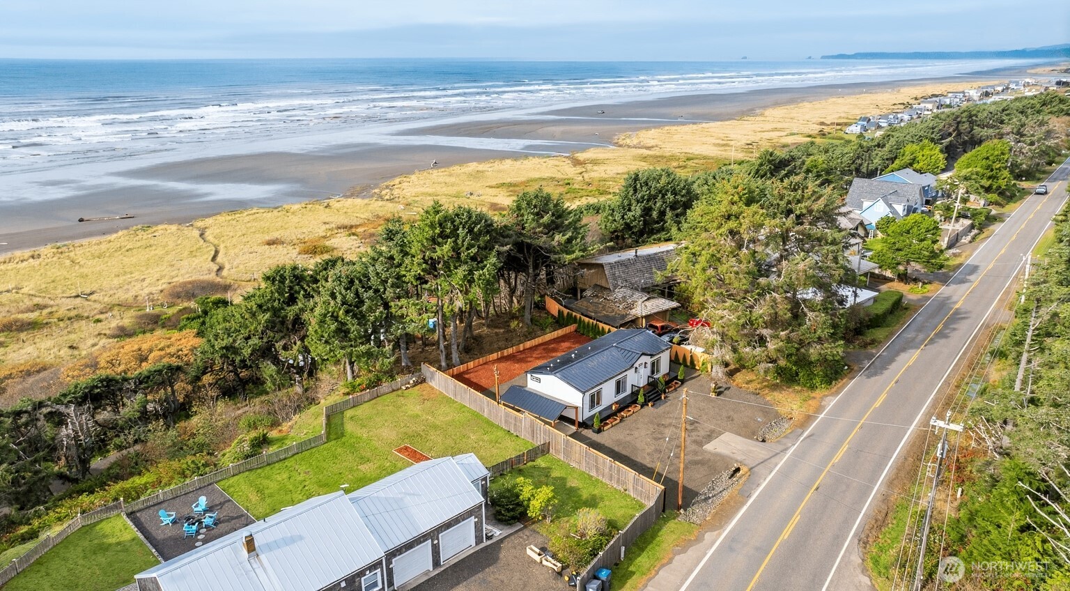 a view of an outdoor space an ocean view