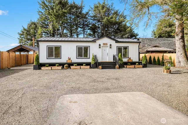 a view of a house with a outdoor space