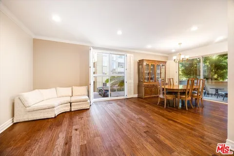 a outdoor view with a sitting space