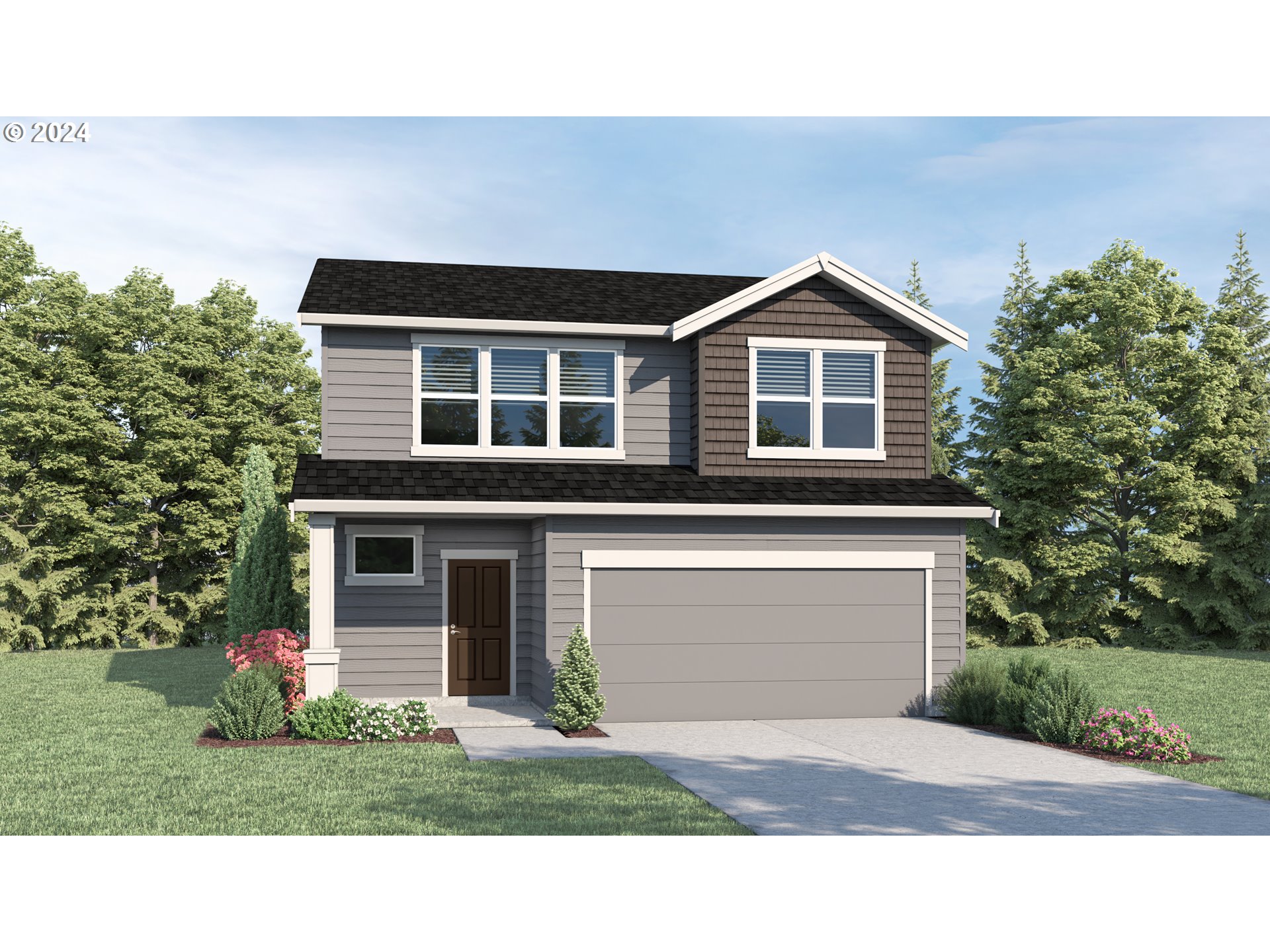 2667 U Street Springfield, OR 97477 - Photo 1 of 30 a front view of a house with a yard and garage