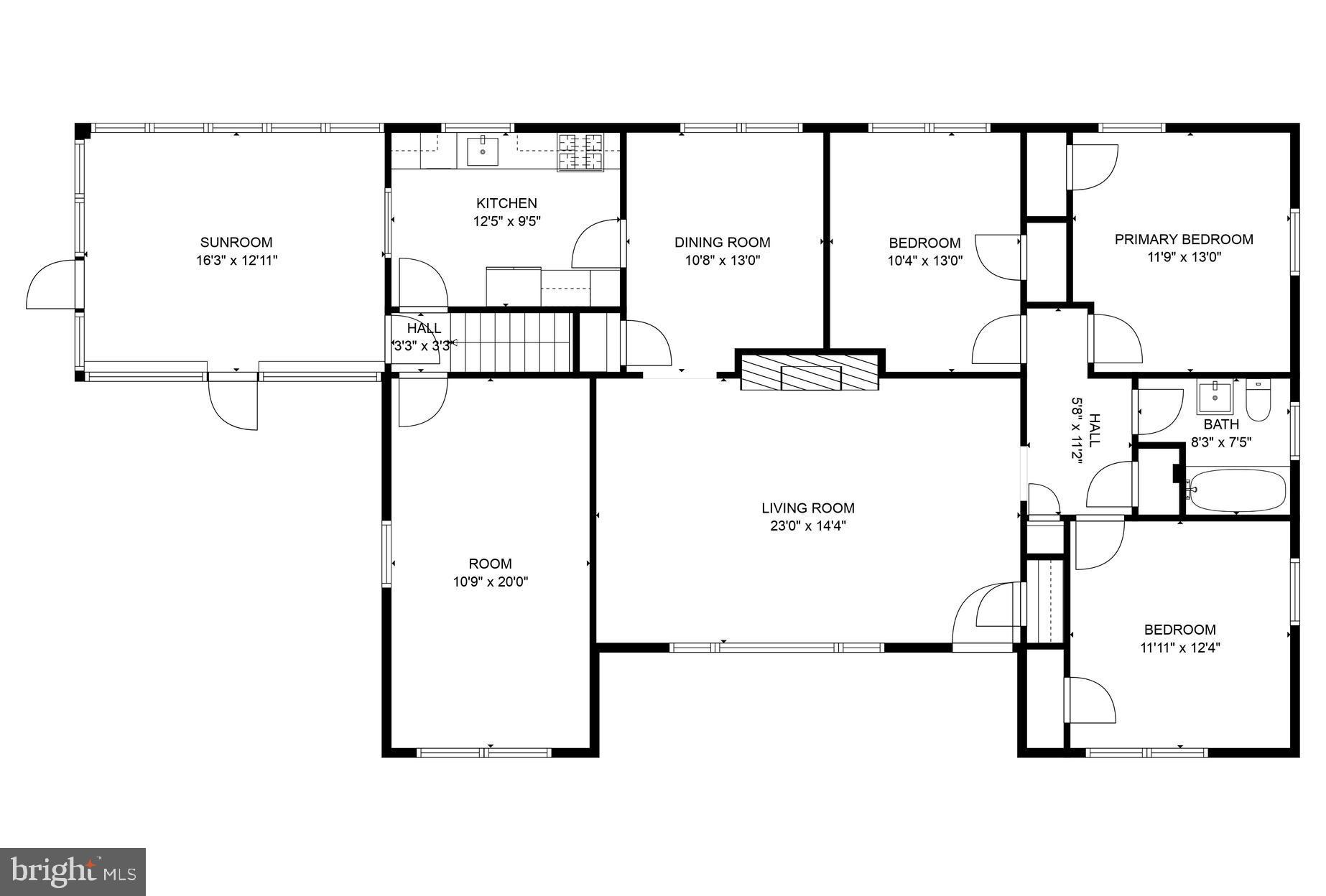 1908 Amherst Road Hyattsville, MD 20783 - Photo 29 of 31 Main level floor plan