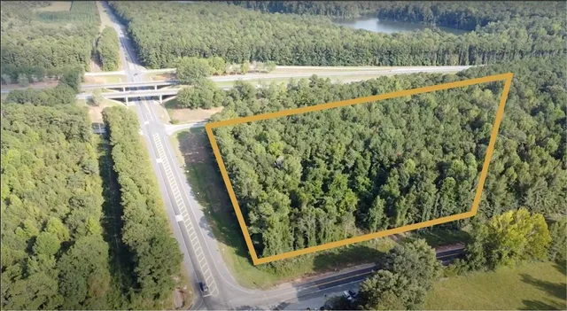 a view of a yard with plants