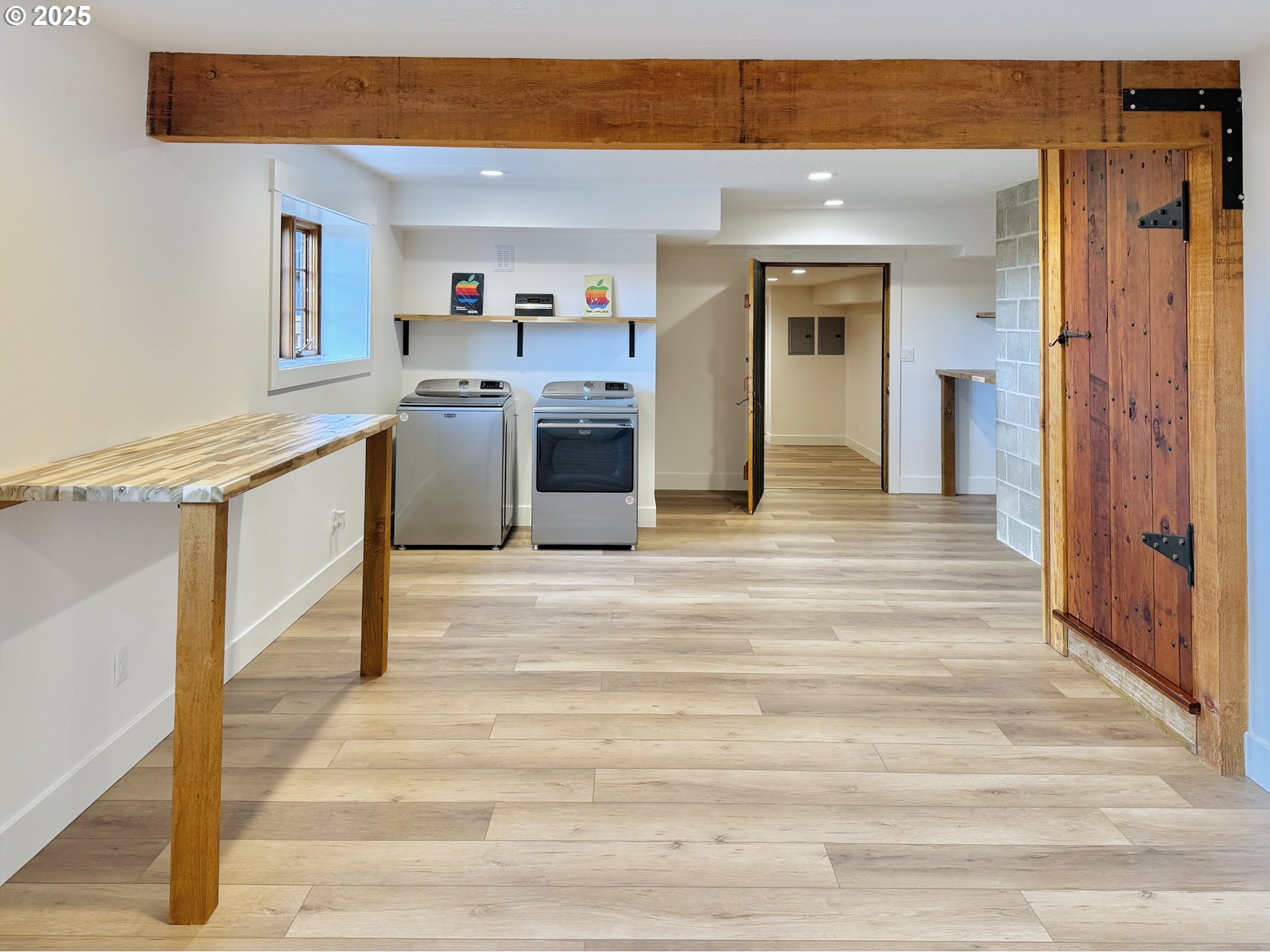11890 Dupee Valley Road, Unit 1 Sheridan, OR 97378 - Photo 28 of 48 a view of a kitchen with cabinets and wooden floor