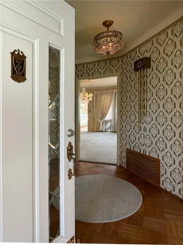 a view of front door of house