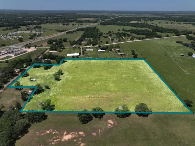 a view of a lake with a city