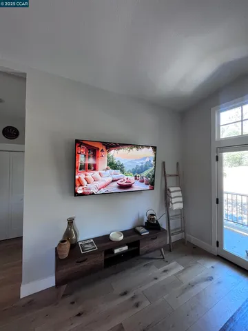 a room with furniture and window