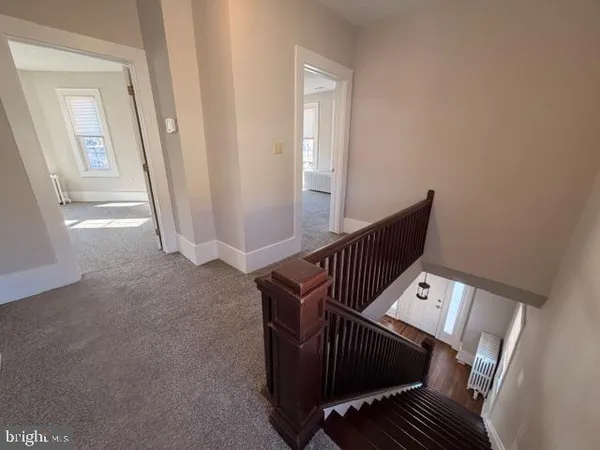 a view of an entryway with staircase