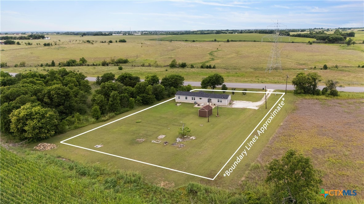 5231 State Highway 95 Temple, TX 76502 - Photo 24 of 24 Drone View of Back with Boundaries