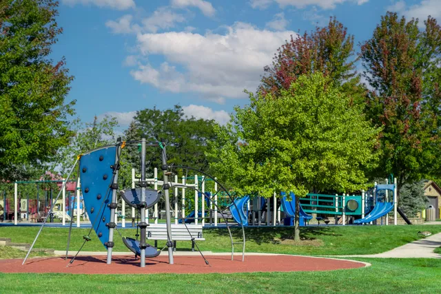 a view of a volley ball court