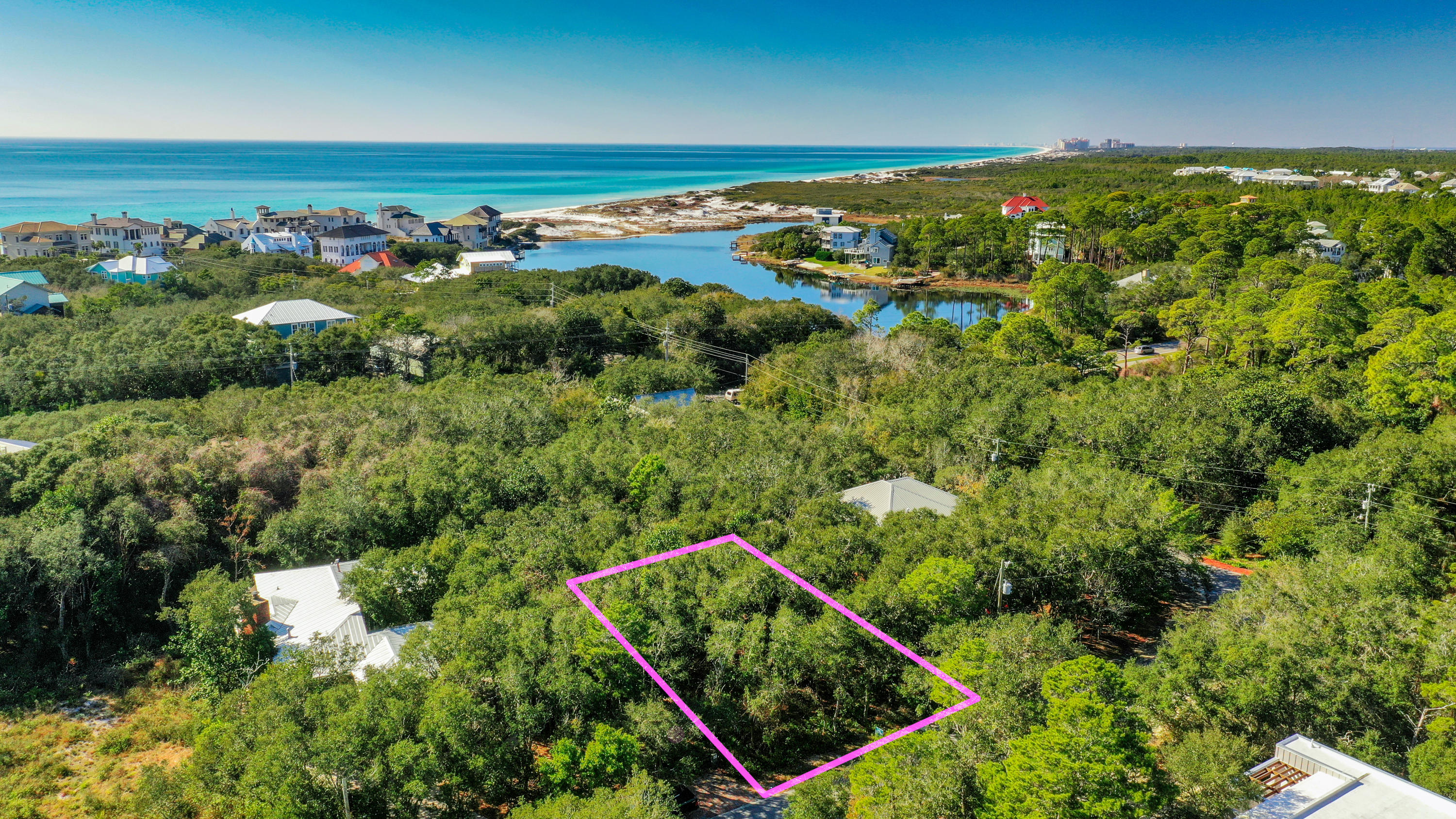 Xx Baird Road Santa Rosa Beach, FL 32459 - Photo 4 of 8 an aerial view of multiple house
