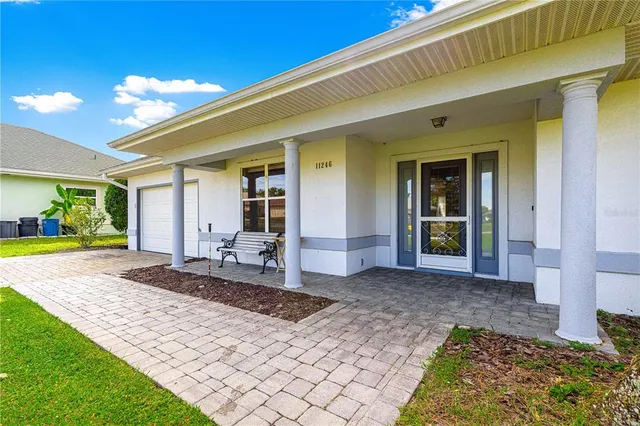 a front view of a house