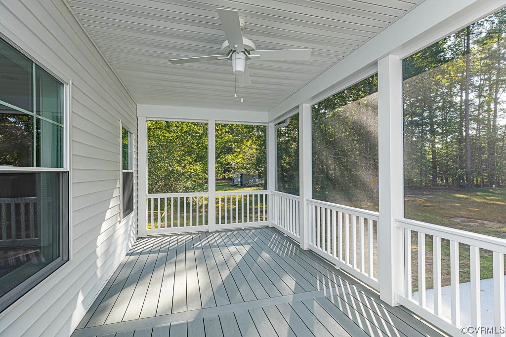 8473 Lincoln Road Mechanicsville, VA 23116 - Photo 38 of 46 a view of balcony with wooden floor