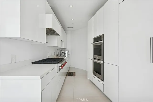 a view of a lake with a city view