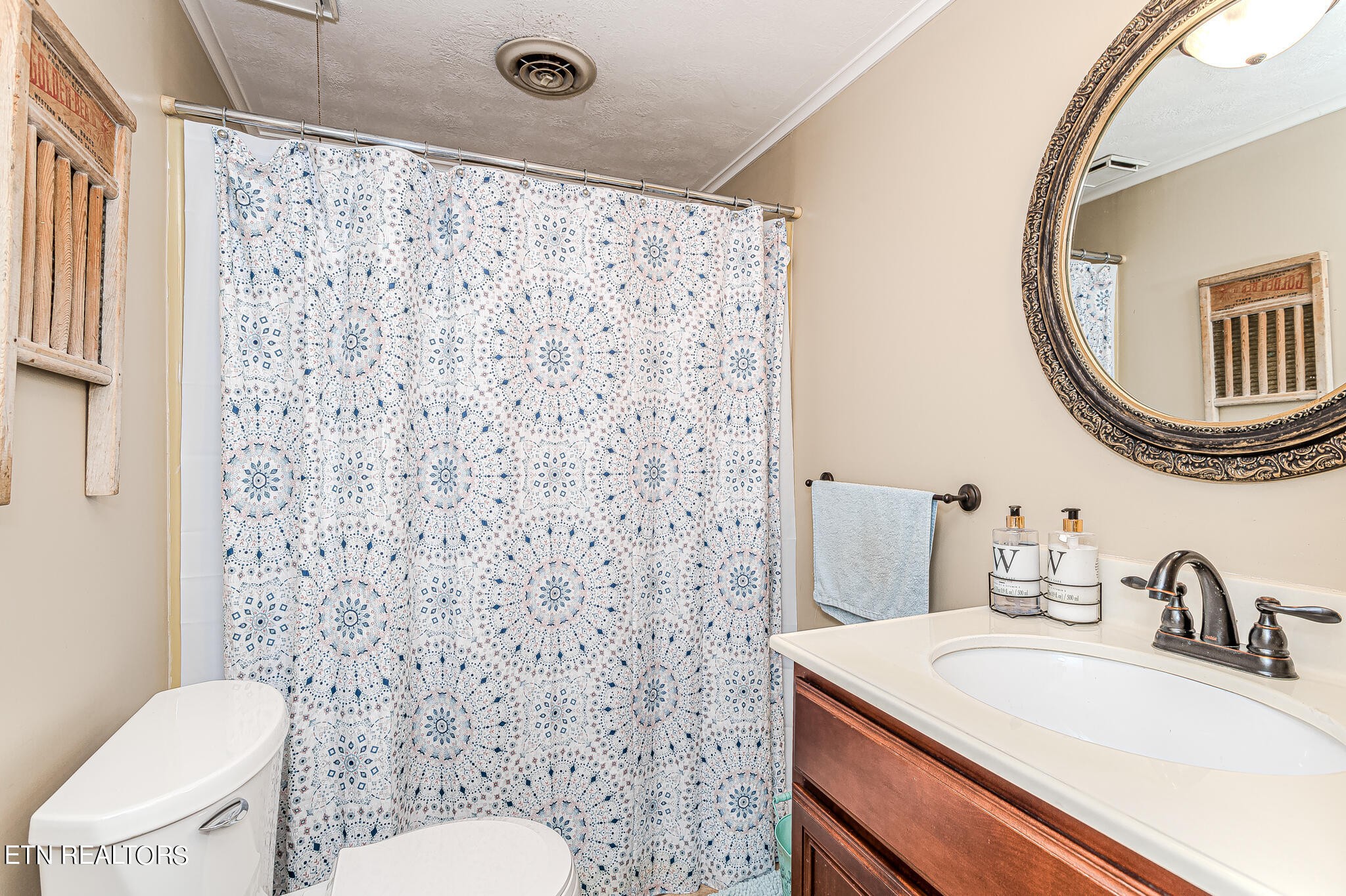 6011 Renee Road Corryton, TN 37721 - Photo 35 of 56 a bathroom with a sink a toilet and a mirror