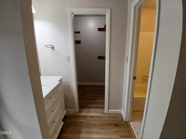 a view of walk in closet
