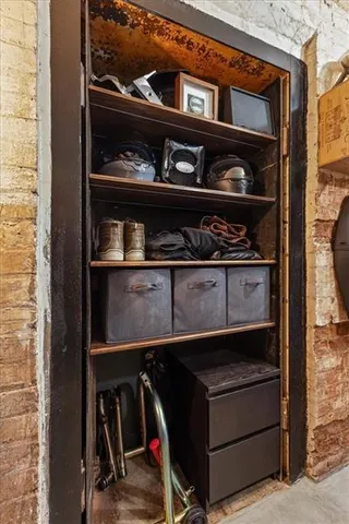 a view of storage and utility room