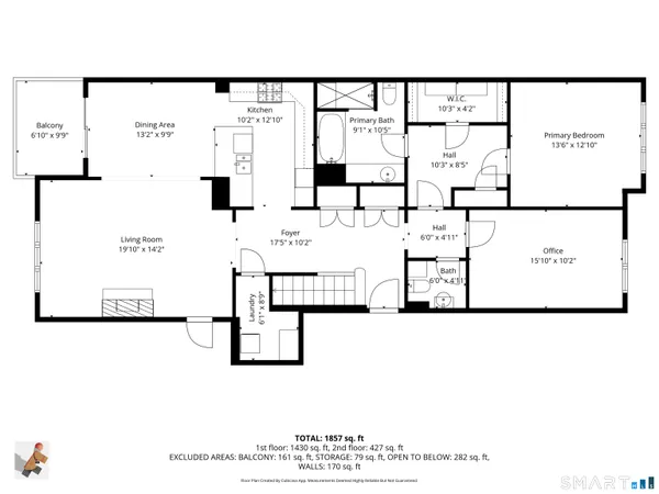 a picture of a floor plan