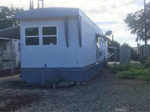 a backyard of a house