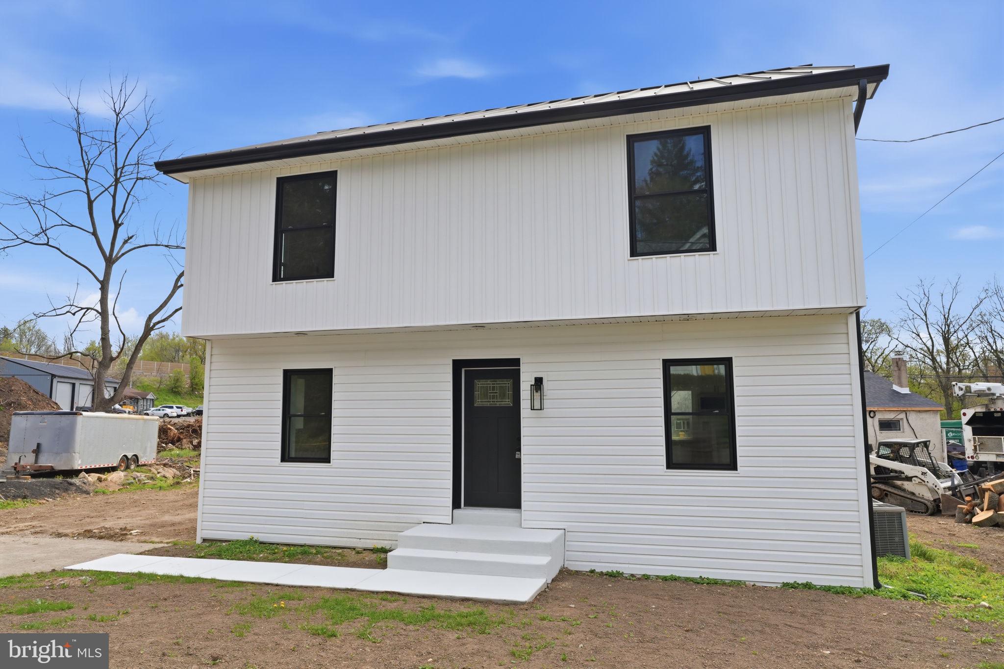 a side view of a house