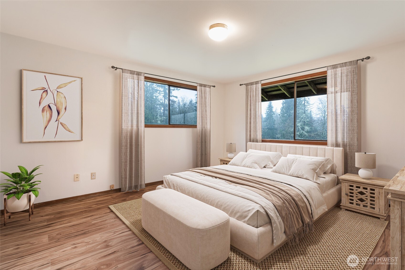 10232 333rd Avenue Southeast Sultan, WA 98294 - Photo 11 of 40 a bedroom with a large bed and a window