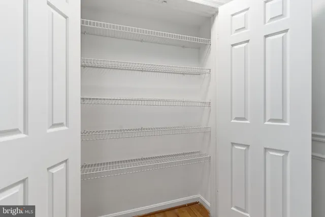 a view of a closet