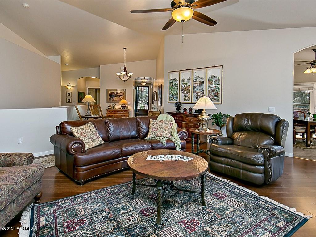 1466 Eureka Ridge Way Prescott, AZ 86303 - Photo 6 of 33 Living Room w/ Vaulted Ceiling