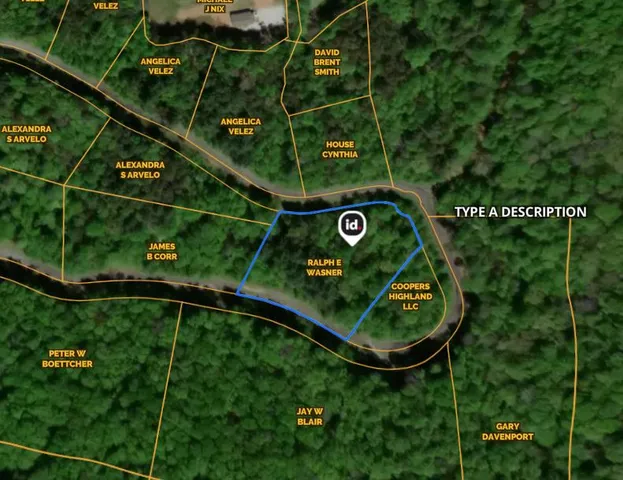 an aerial view of a wooden fence and a bench