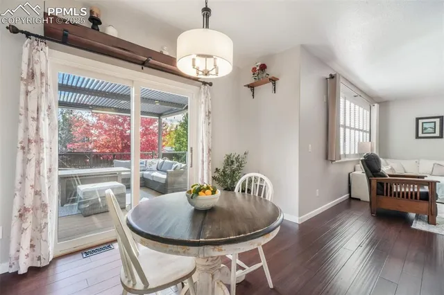 a outdoor living space with furniture