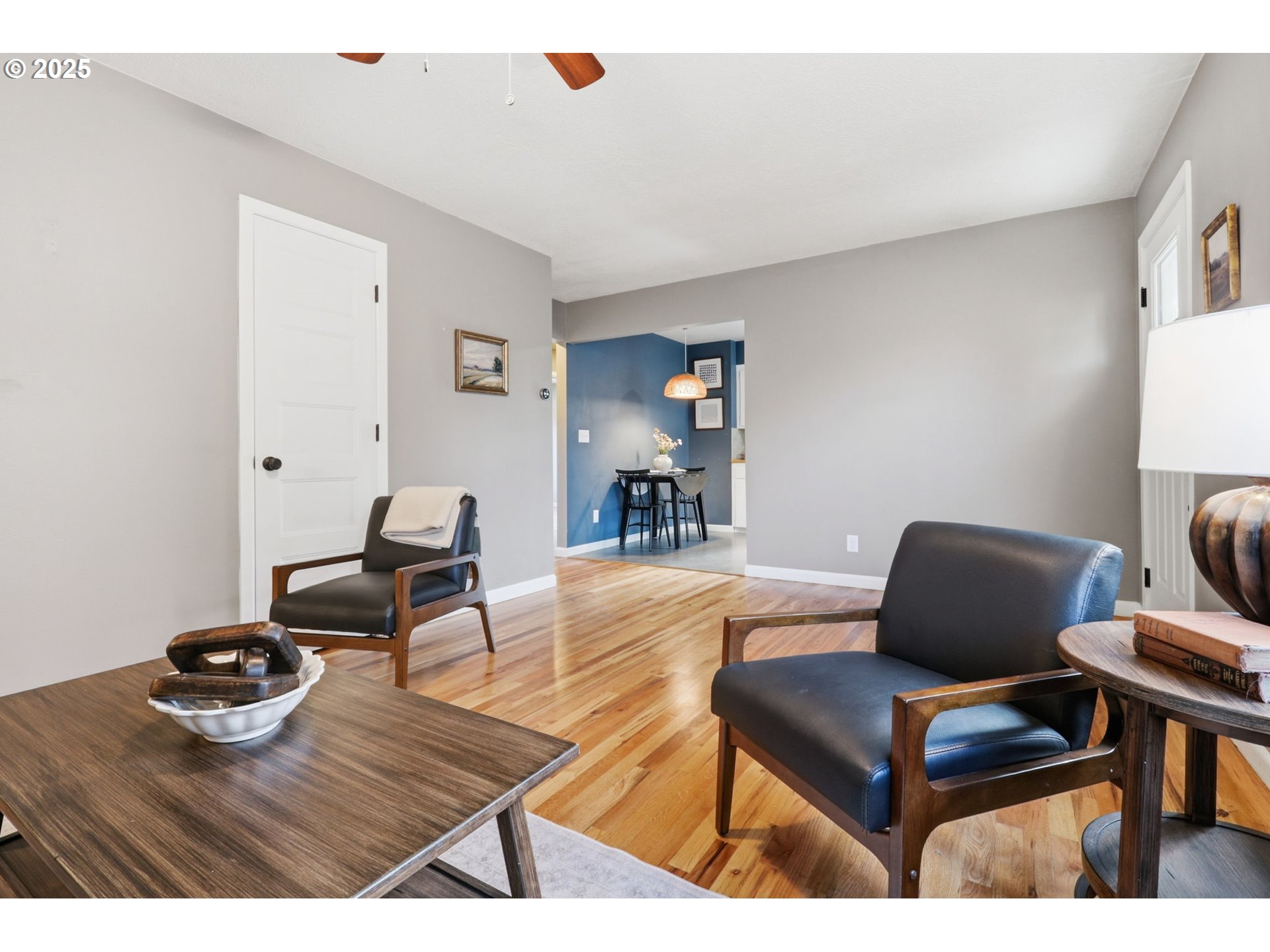 8502 North Hamlin Avenue Portland, OR 97217 - Photo 5 of 48 a living room with furniture and wooden floor