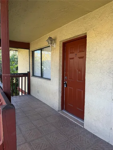 a view of front door