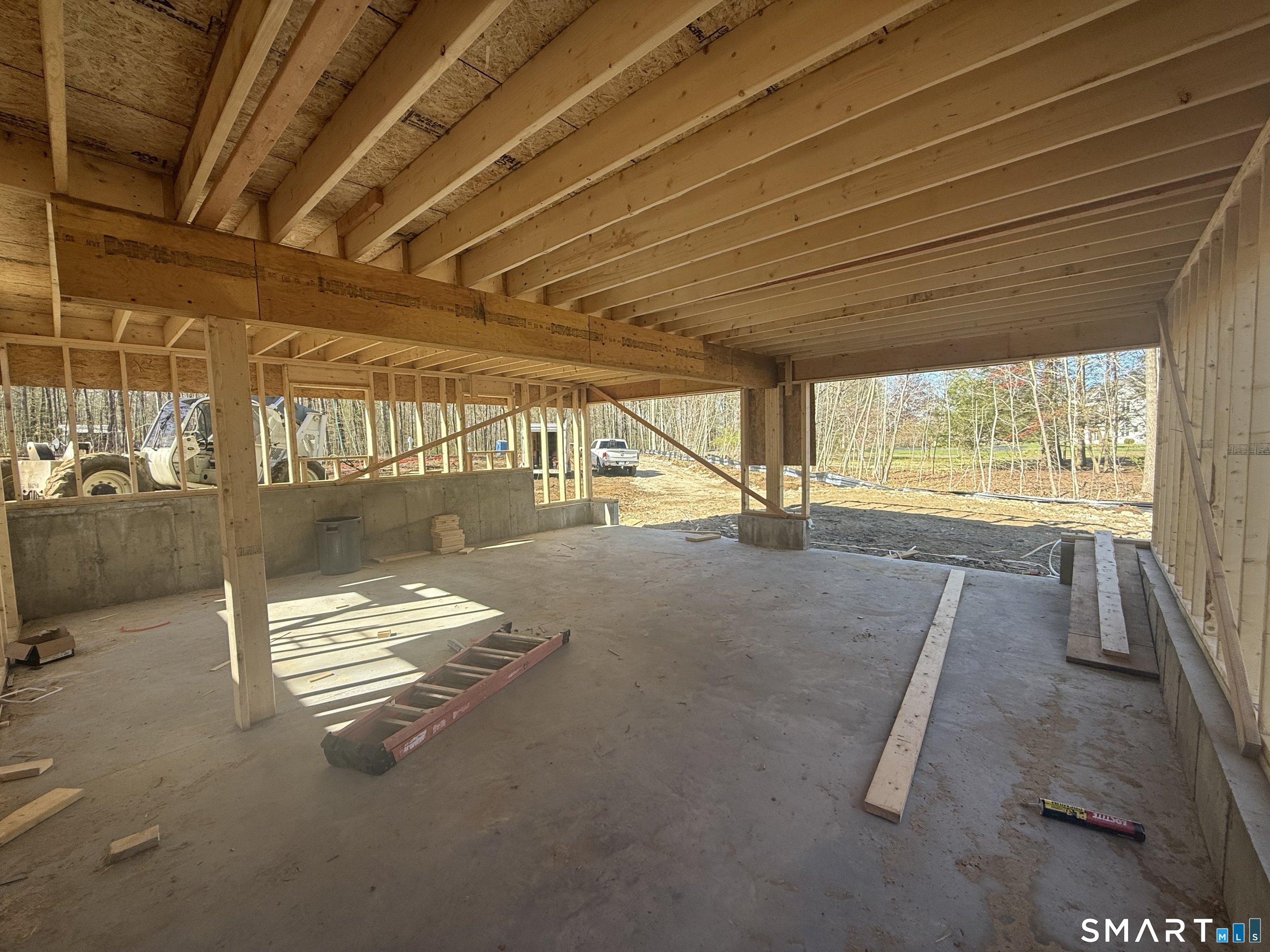 94 Quail Run Road Woodbury, CT 06798 - Photo 18 of 26 Home being framed